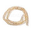 Transparent Electroplate Glass Beads Strands GLAA-Q099-H01-05-2
