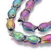 Electroplate Glass Beads Strands EGLA-T025-03D-3