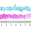 Spray Painted Transparent Glass Beads Strands X-GLAA-P060-01A-15-5
