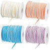 4 Rolls 4 Colors Flat Faux Suede Cord LW-CL0001-04A-1