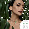 4Sets Leaf Tibetan Style Alloy Pendants FIND-UN0002-74-5