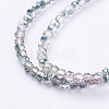 Electroplate Glass Faceted Rondelle Beads Strands LS-EGLA-D020-3x2mm-15-3