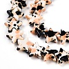 Spray Painted Synthetic Turquoise Beads Strands UNKW-T001-11K-06-2