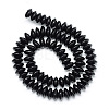 Synthetic Black Stone Bead Spacer Strands G-R359-4x8-01-1-2