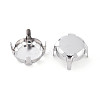 201 Stainless Steel Sew on Prong Settings STAS-T032-01-12mm-P-2