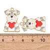 Alloy Enamel Pendants AL-CBA5FAE-05G-B-2