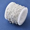 Handmade Brass Pave Clear Cubic Zirconia Horse Eye Link Chains CHC-G027-03S-2