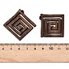 Natural Walnut Wood Pendants WOOD-T032-01-3