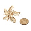 Flower Alloy Adjustable Rings for Women RJEW-B108-01KCG-6