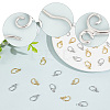 Beebeecraft 20 Pairs 2 Colors Brass Earring Hooks KK-BBC0002-65-4