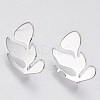 Brass Stud Earring Findings KK-T027-64P-1