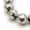 Electroplate Glass Beads Strands EGLA-J015-10mm-WLS19-1