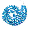 Electroplate Transparent Glass Beads Strands EGLA-N002-46-H06-2