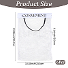 6Pcs Polyester Hanging Storage Bags with Hook and Loop Fastener AJEW-CN0006-68-2