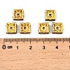 Brass Rhinestone Spacer Beads RSB074NF-04G-3