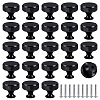 30Sets Flat Round Aluminium Alloy Drawer Pull Handles AJEW-AR0005-73-1