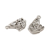 Brass Micro Pave Cubic Zirconia Pendants ZIRC-P113-02P-1-2