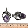 Natural Amethyst Pendants G-H332-11AS-07-3