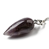 Natural Amethyst Bullet Charm G-Q1002-07P-12-2