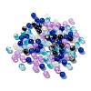 Baking Paint Crackle Glass Beads DGLA-X0006-8mm-03-2