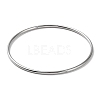 Non-Tarnish 304 Stainless Steel Simple Plain Bangle for Women BJEW-F461-01I-P-1