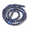 Natural Lapis Lazuli Round Beads Strands G-I181-09-4mm-3