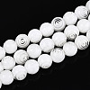 Handmade Millefiori Glass Round Beads Strands LK-R004-93E-1