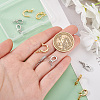 10Pcs 2 Colors Brass Crystal Rhinestone Fold Over Clasps FIND-PH0020-87-3
