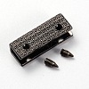 Zinc Alloy Bag Corner Protector Edging Frame PALLOY-WH0084-79C-02-3
