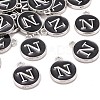Platinum Plated Alloy Charms X-ENAM-S118-02N-P-4