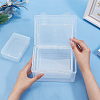 BENECREAT 4Pcs 4 Styles PP Plastic Double Knots Bead Storage Containers CON-BC0007-32-3