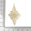 Brass Micro Pave Cubic Zirconia Pendants KK-M322-46G-3