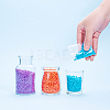 6/0 Baking Paint Glass Seed Beads SEED-OL0002-09-4mm-10-5