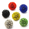 Polymer Clay Rhinestone Beads X-RB-C1438-12mm-A-1