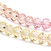 Transparent Painted Glass Beads Strands X1-DGLA-A034-T8mm-A09-4