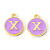Golden Plated Alloy Enamel Charms LS-ENAM-S118-10X-1