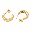 Ion Plating(IP) 304 Stainless Steel Crescent Moon Stud Earrings EJEW-F283-05G-2
