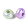 UV Plating Opaque Acrylic European Beads OACR-N160-03-2