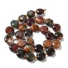 Natural Polychrome Jasper/Picasso Stone/Picasso Jasper Beads Strands G-NH0004-010-3