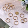 SUNNYCLUE 16Pcs Zinc Alloy Spring Gate Rings FIND-SC0005-16-3