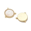 Brass Micro Pave Clear Cubic Zirconia Chandelier Component Links CU-CBA5585-03G-03-2