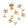 Ion Plating(IP) 304 Stainless Steel Stud Earring Findings STAS-H436-24G-5mm-3