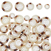 40Pcs 5 Styles Resin Buttons BUTT-WR0001-34-1