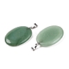 Natural Green Aventurine Pendants G-T138-207D-2