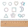 100g Spray Paint ABS Plastic Cabochons KY-CJ0001-67-2