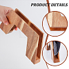 Wood Record Display Stands ODIS-WH0074-03-5