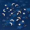 DIY Moon & Star Dangle Earring Making Kit DIY-UN0004-31-4