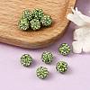 Pave Disco Ball Beads X-RB-H258-8MM-214-4