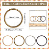 40Pcs 4 Styles Iron Quick Link Connectors FIND-SP0002-80B-2