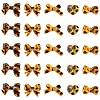 30Pcs 5 Styles Printed Transparent Acrylic Beads TACR-YW0003-46-2